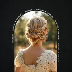 Elegancki, misterny upięcie włosów z warkoczy, idealne na specjalne okazje. To mistrzowskie styling włosów.
