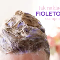 Fioletowy szampon na suchych włosach, tworzący pianę. Idealny do odświeżenia koloru i nawilżenia.