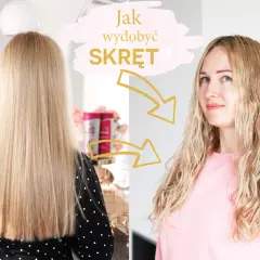 Jak odżywić włosy i wydobyć skręt? Porównanie prostych i falowanych blond włosów.