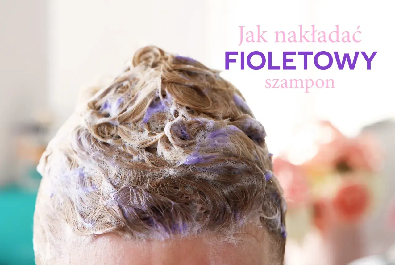 Fioletowy szampon na suchych włosach, tworzący pianę. Idealny do odświeżenia koloru i nawilżenia.