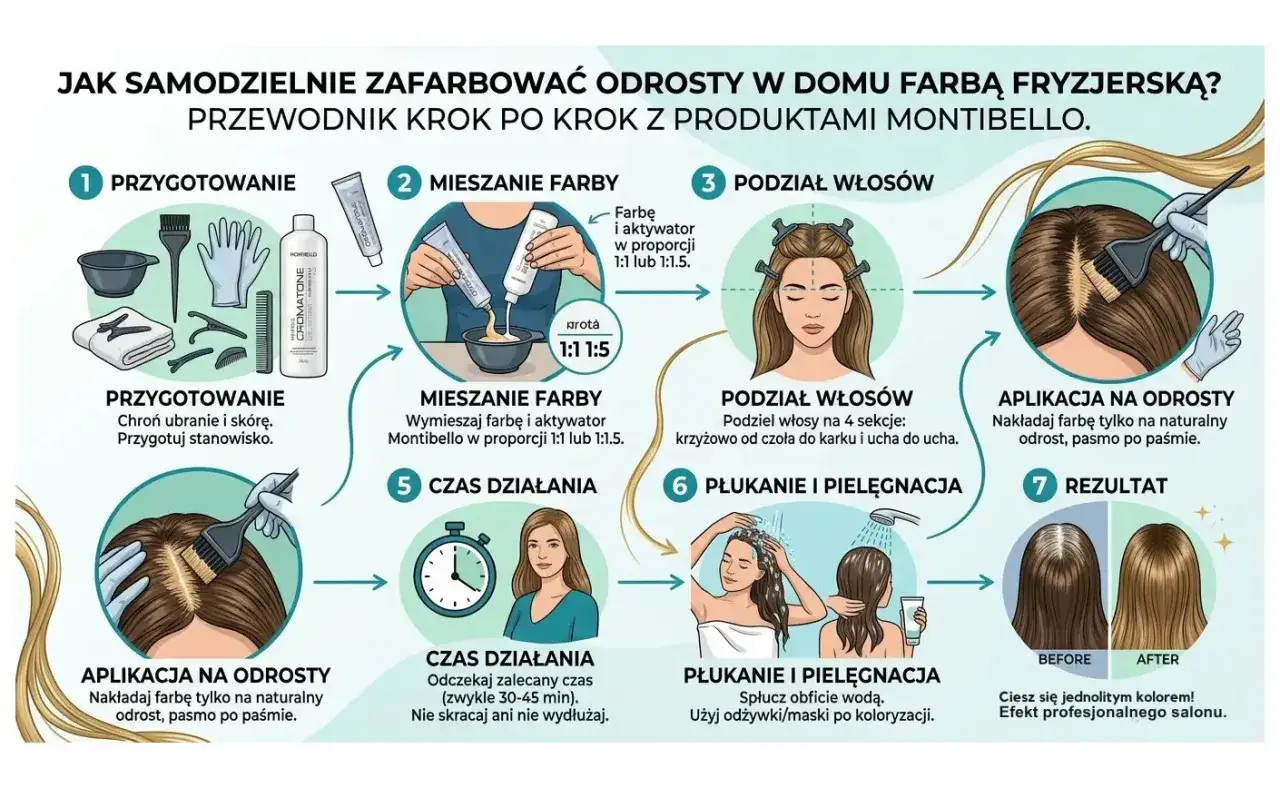 Instrukcja krok po kroku, jak samodzielnie farbować odrosty w domu. Dowiedz się, co ile farbować włosy u fryzjera, by cieszyć się pięknym kolorem.